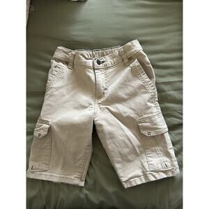 Wrangler Boys Regular Fit Cargo Shorts Size 8 Regular Khaki Pockets Adjustable